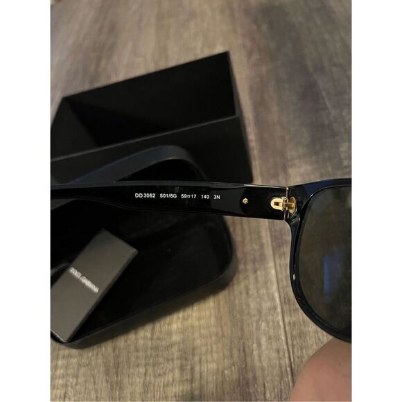 Dolce & Gabbana Sunglasses Black DD3062 501/6G with case &box main image 7